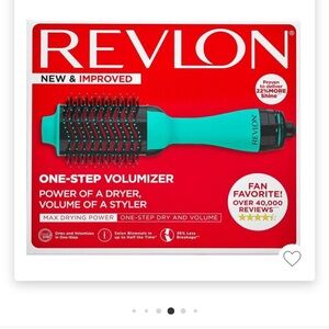 REVLON One-Step Hair Dryer & Volumizer Hot Air Brush, Mint